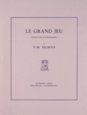 Le Grand Jeu Sonatine Pierre-Max Dubois Partition Multi Percussions