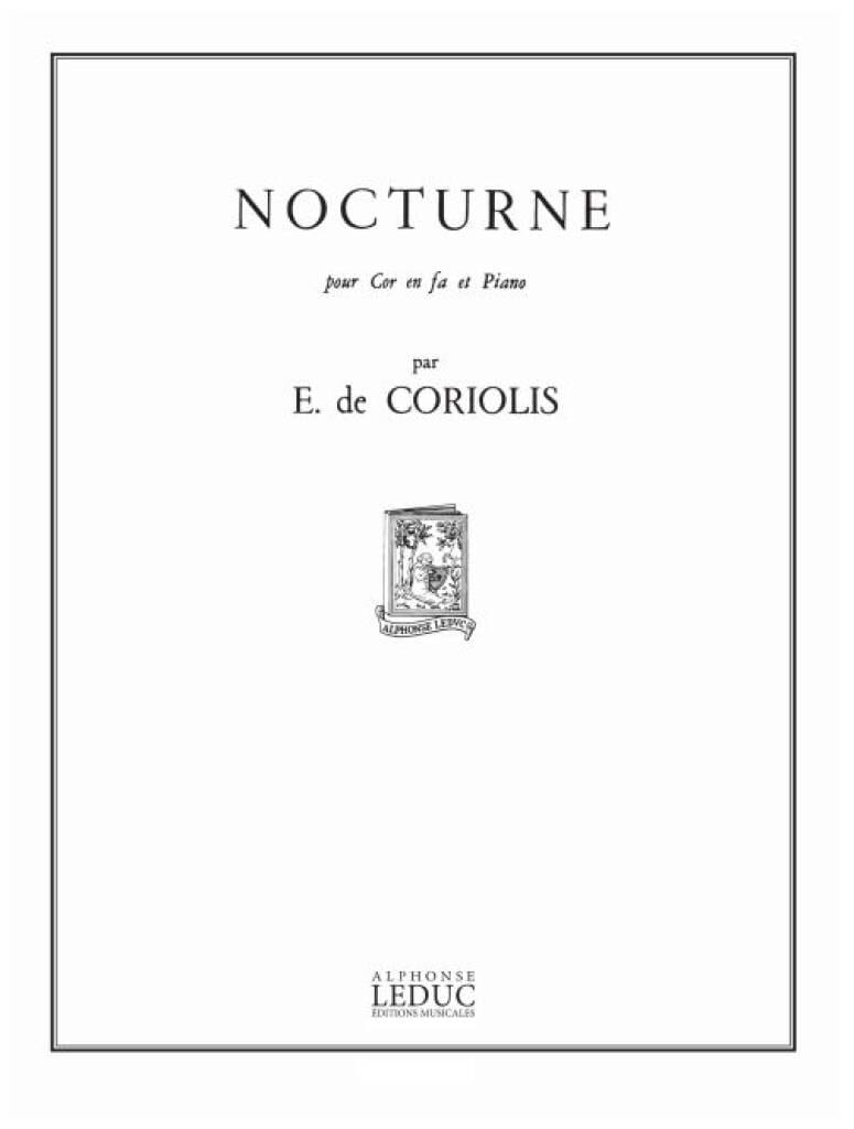 Nocturne - Emmanuel De Coriolis - Partition - Cor
