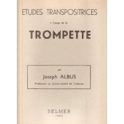 Etudes Transpositrices Joseph Albus Partition Trompette