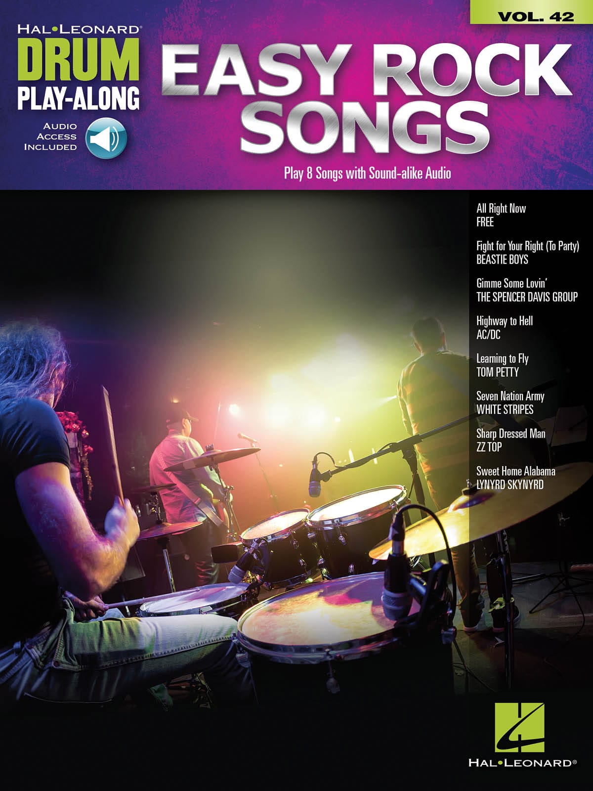 Drum Play-Along Volume 42 - Easy Rock Songs Partition Batterie