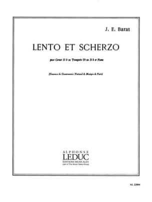 Lento Et Scherzo Joseph Eduard Barat Partition Trompette