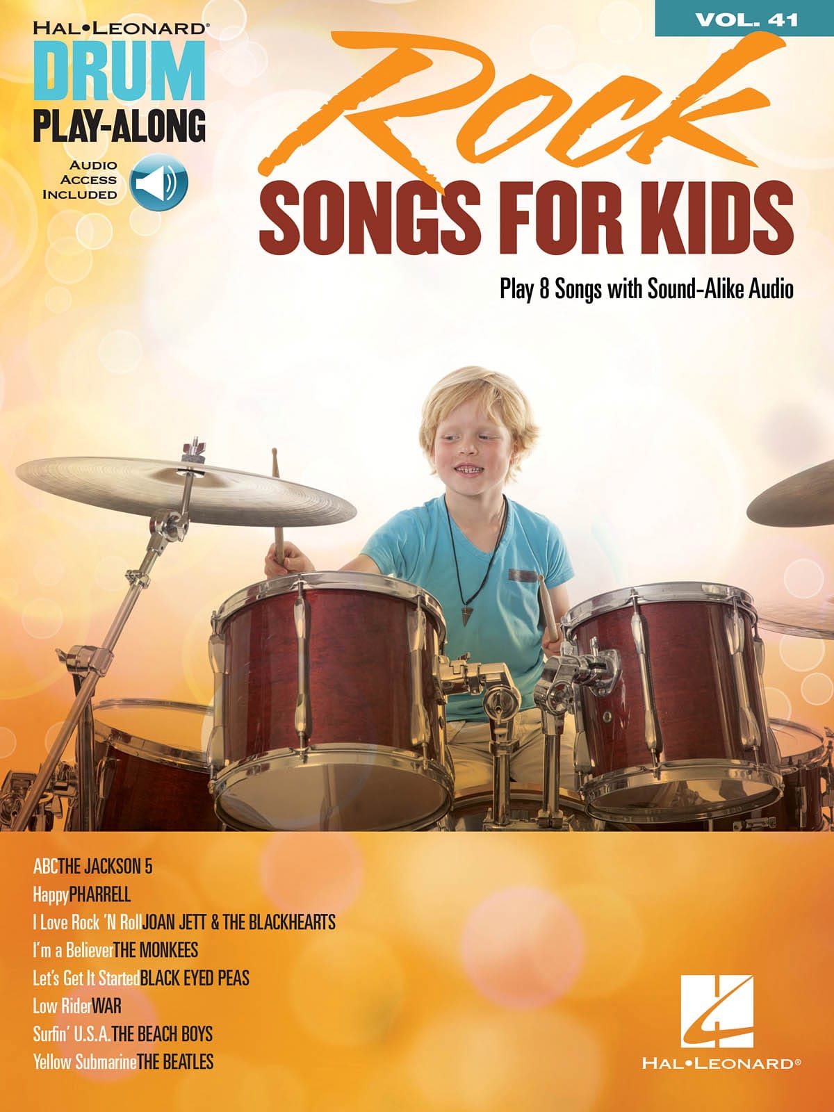 Drum Play-Along Volume 41 - Rock Songs for Kids Partition Batterie