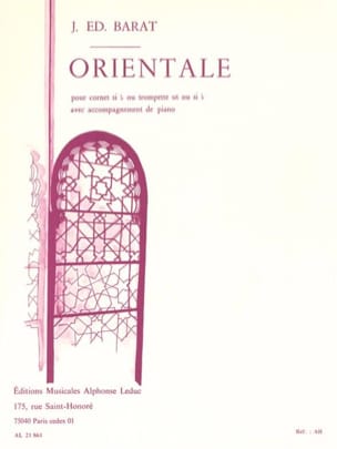 Orientale Joseph Eduard Barat Partition Trompette