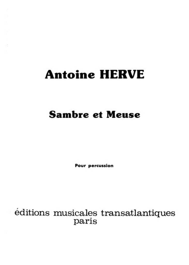 Sambre Et Meuse - Antoine Herve - Partition - Multi Percussions