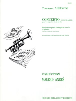 Concerto En Ré Majeur ALBINONI Partition Trompette