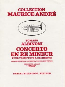 Concerto en Ré Mineur ALBINONI Partition Trompette