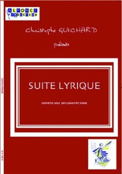 Suite Lyrique Christophe Guichard Partition Multi Percussions