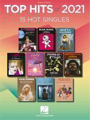 Top Hits of 2021 - Piano Facile Partition Pop / Rock