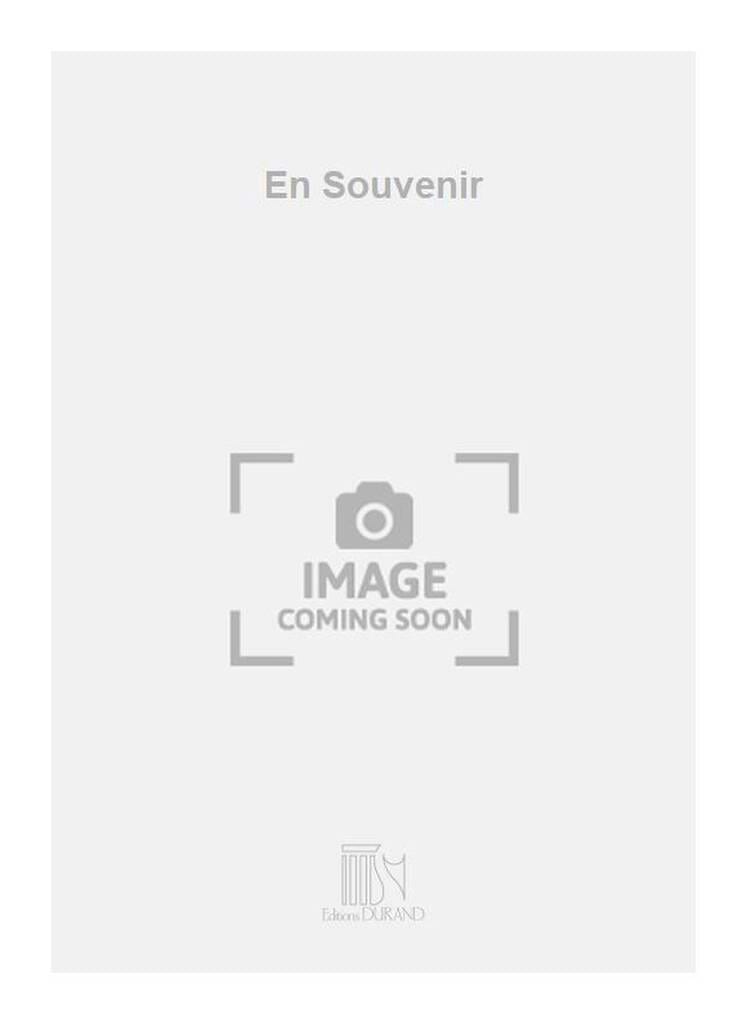 En Souvenir de Lamartine Jean Paul Holstein Partition Saxophone