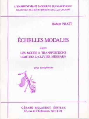 Echelles Modales Hubert Prati Partition Saxophone