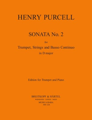 Sonata N° 2 In D. Trompette PURCELL Partition Trompette