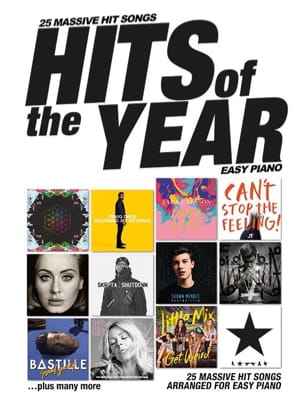 Hits Of The Year 2016 - Easy Piano Partition Pop / Rock