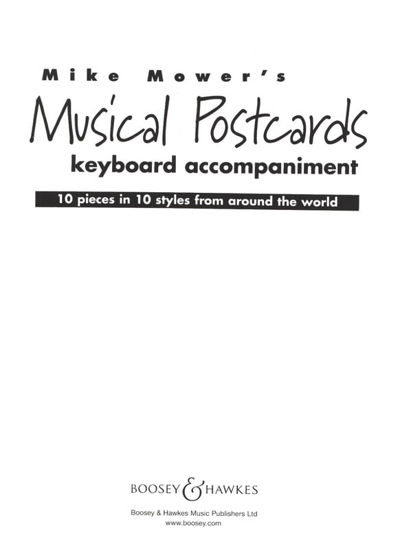 Musical Postcards Mike Mower Partition Piano