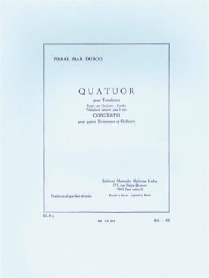 Quatuor Pierre-Max Dubois Partition Trombone