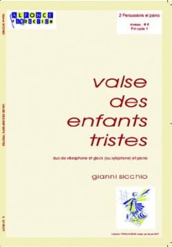Valse Des Enfants Tristes Gianni Sicchio Partition Multi Percussions