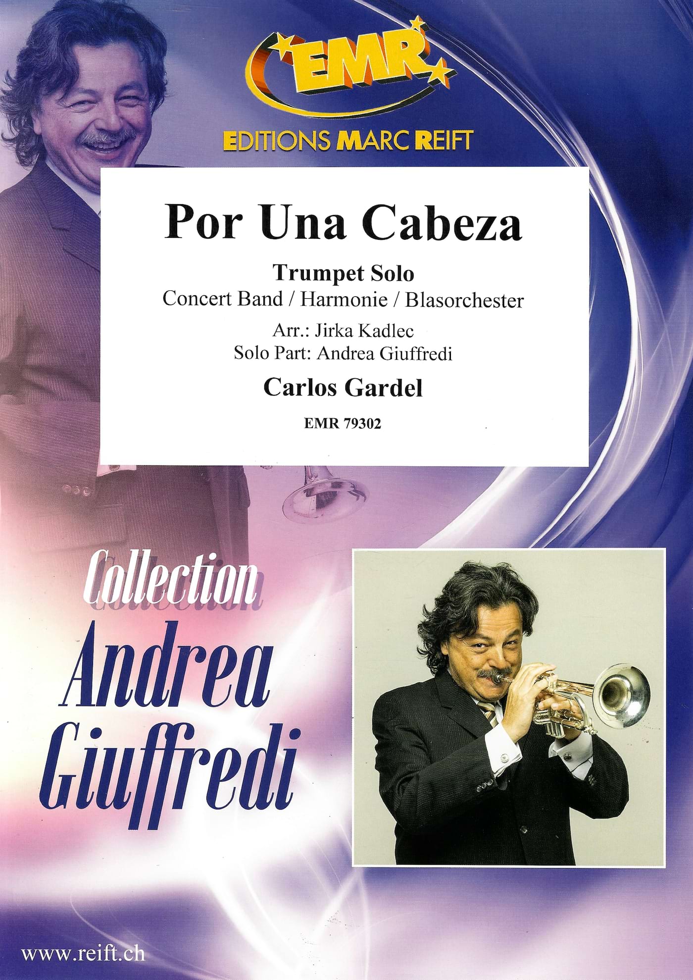 Por Una Cabeza - Trompette et Concert Band Carlos Gardel Partition