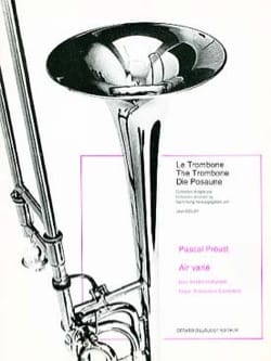 Air varié Pascal Proust Partition Trombone