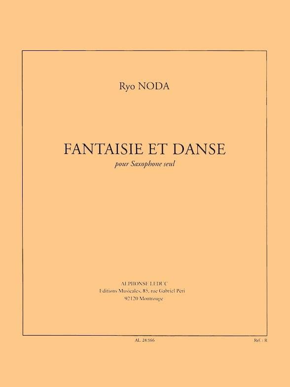 Fantaisie et danse Ryo Noda Partition Saxophone