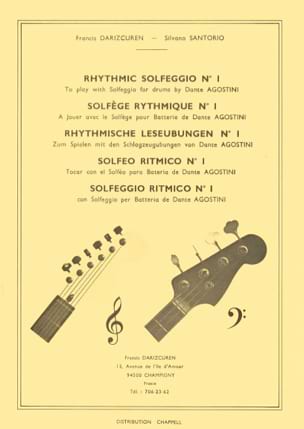 Solfège Rythmique Francis Darizcuren Partition Guitare