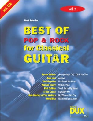 Best of pop & rock for classical guitar volume 2 Partition Guitare