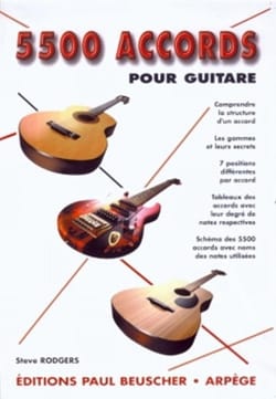 5500 Accords Pour Guitare Steve Rodgers Partition Guitare