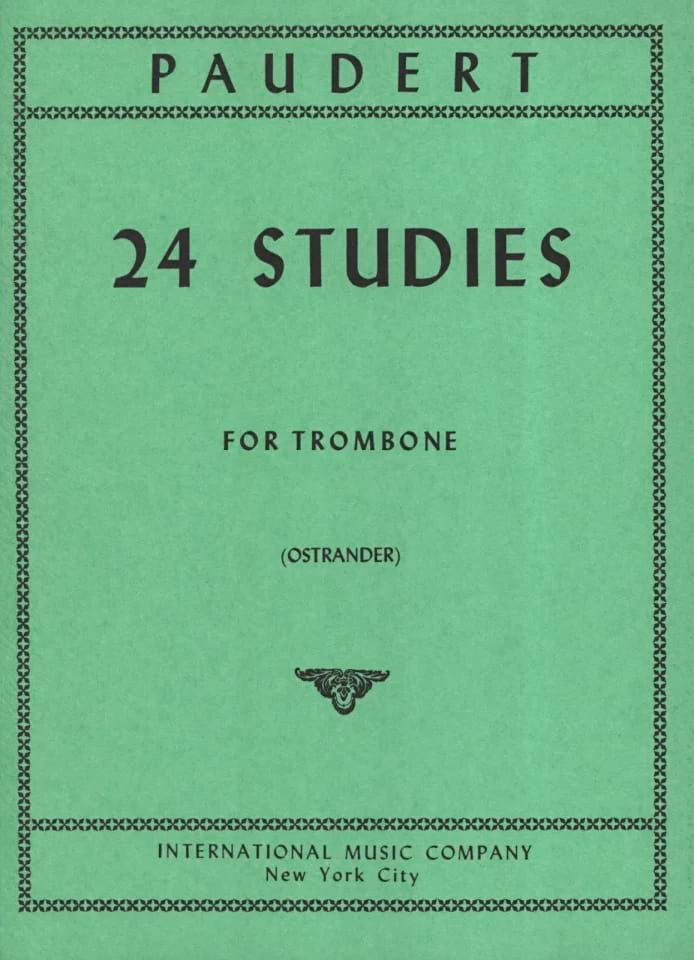 24 Studies Ernst Paudert Partition Trombone
