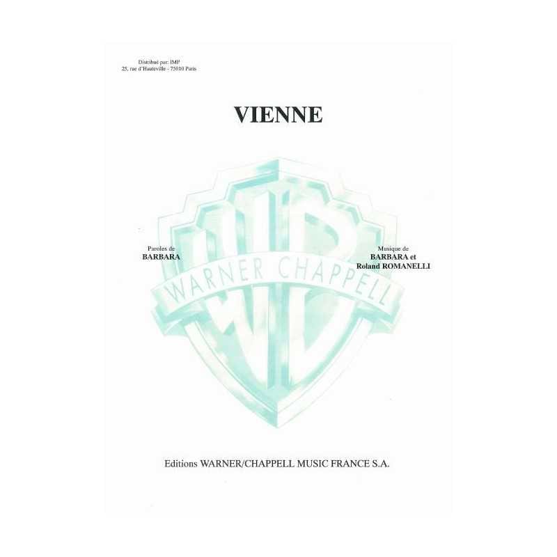 Vienne Barbara Partition Chanson française