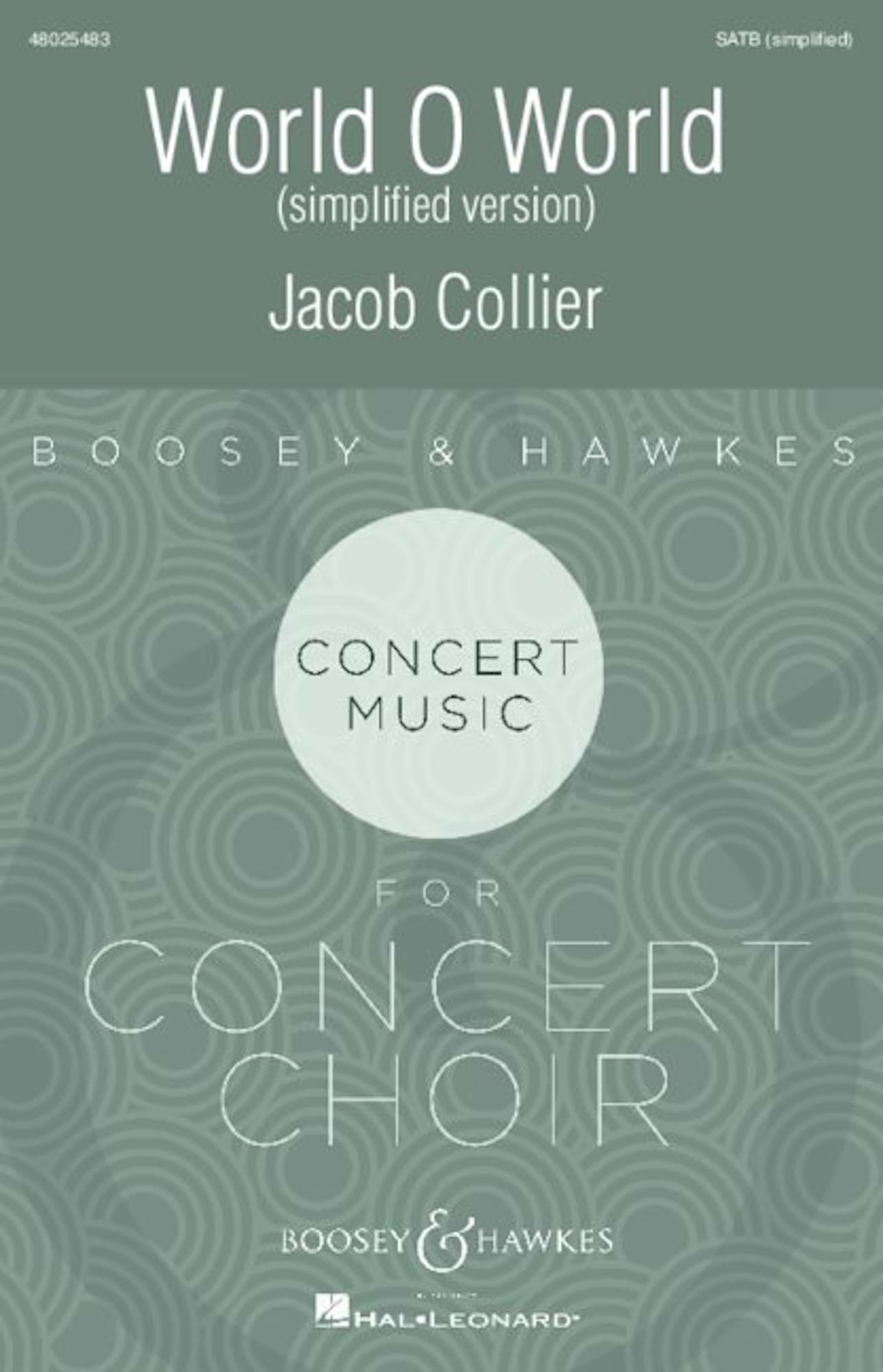 World, O World Jacob Collier Partition Chœur