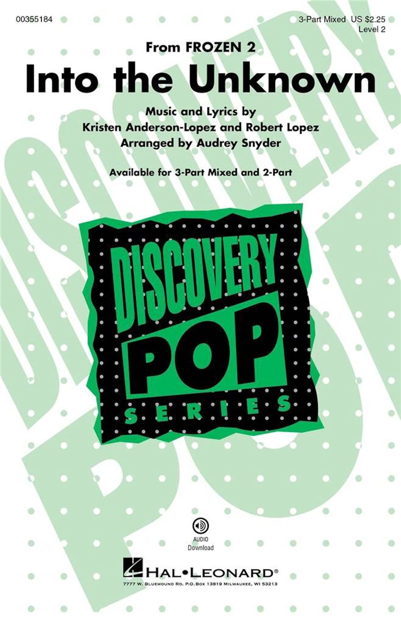 Into the Unknown Kristen Anderson-Lopez & Robert Lopez Partition