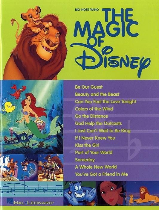 The Magic Of Disney Big-Note Piano DISNEY Partition Musique de film
