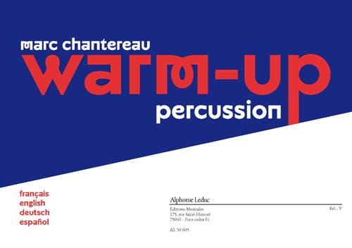 Warm-up percussion Marc Chantereau Partition Batterie