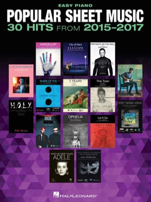 Popular Sheet Music – 30 Hits from 2015-2017 Partition Pop / Rock