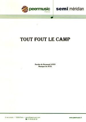 Tout Fout le Camp Juel Partition Chanson française