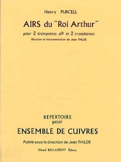 Airs du Roi Arthur PURCELL Partition Ensemble de cuivres