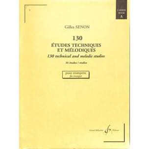130 Etudes Volume A - 34 Etudes Gilles Senon Partition Trompette