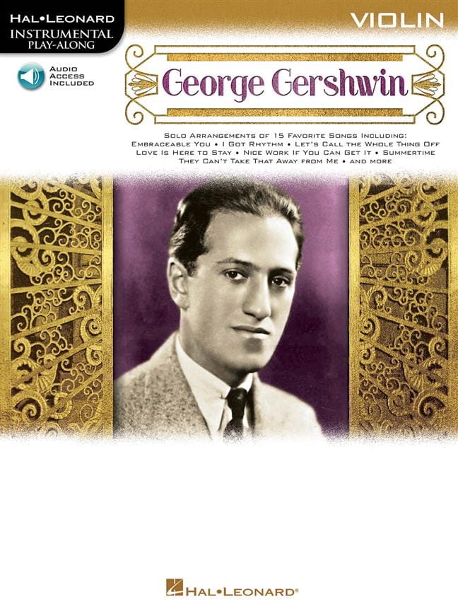 George Gershwin Instrumental Play-Along GERSHWIN Partition Violon