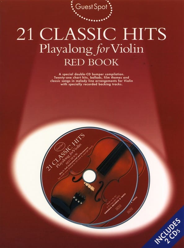 Guest Spot - Red Book 21 Classic Hits Playalong For Violin - 