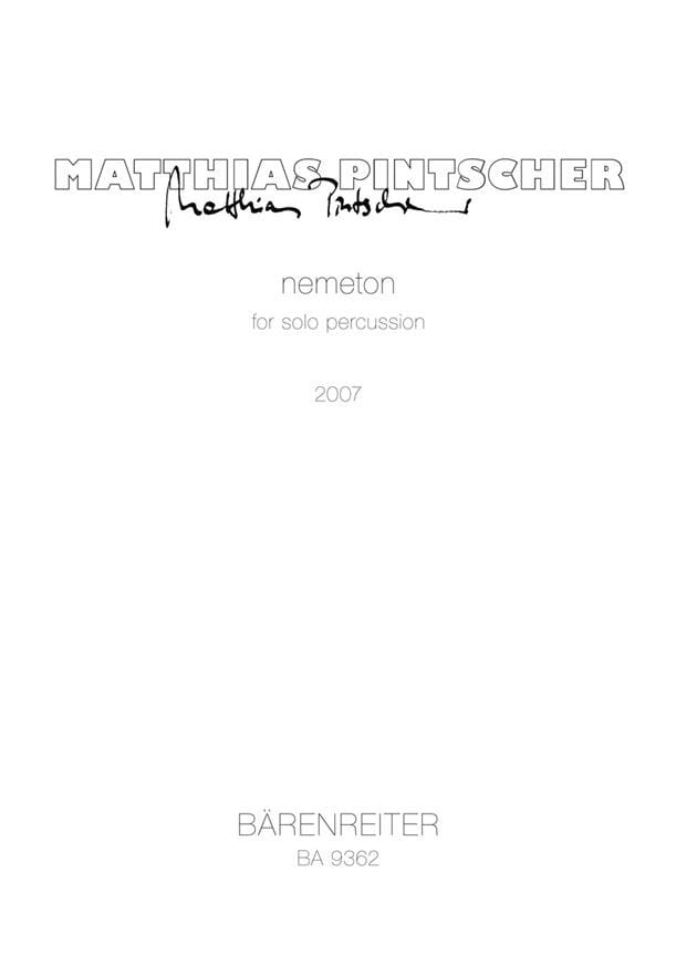 Nemeton Matthias Pintscher Partition Multi Percussions