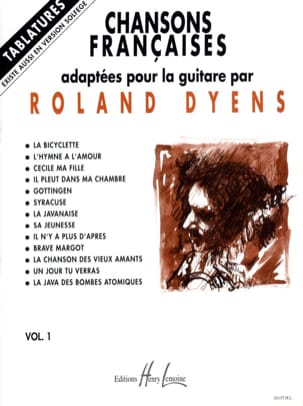 Chansons Françaises Volume 1 Roland Dyens Partition Guitare