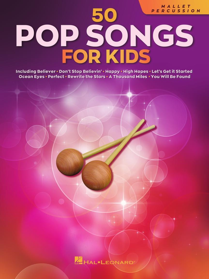 50 Pop Songs for Kids - Mallet Percussion Partition Xylophone