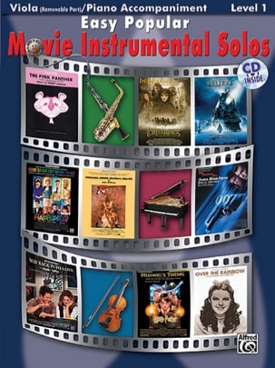 Easy popular movie instrumental solos Partition Alto