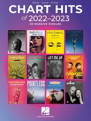 Chart Hits of 2022-2023 - Piano Partition Pop / Rock