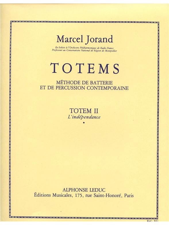 Totems 2 - L' Indépendance Marcel Jorand Partition Batterie