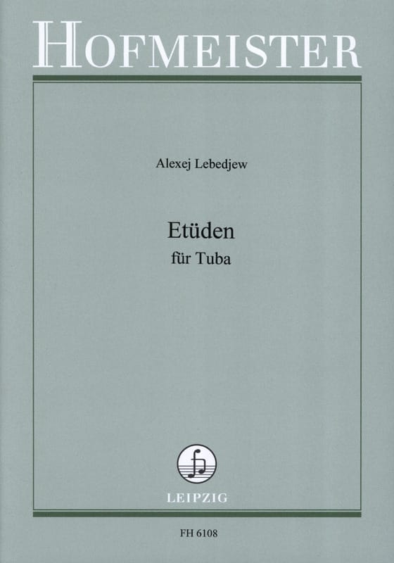 Etudes Alexej Lebedjew Partition Tuba