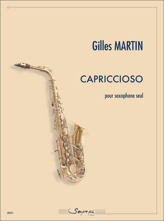 Capriccioso Gilles Martin Partition Saxophone