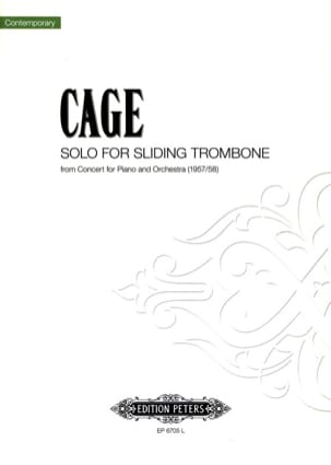 Solo for Sliding Trombone CAGE Partition Trombone
