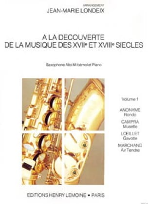 A la Découverte Volume 1 Partition Saxophone