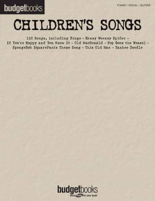 Budget books - Children's songs Partition Chanson française