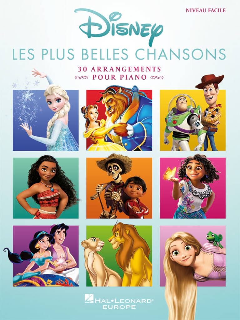Disney : Les plus belles chansons - Niveau facile - Partition