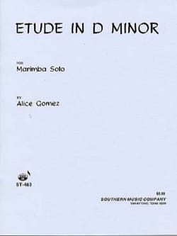 Etude In D Minor Alice Gomez Partition Marimba